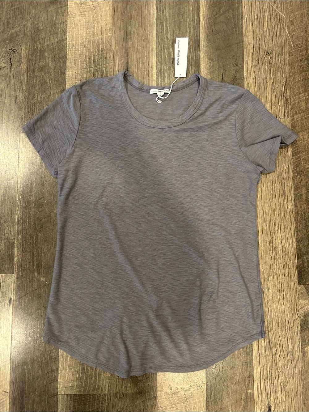 James Perse Women's lilac Short-Sleeve Crew Tee